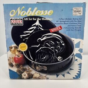 Noblesse Original Kaiser Backform All Set for the Holidays 5 Piece Set NEW